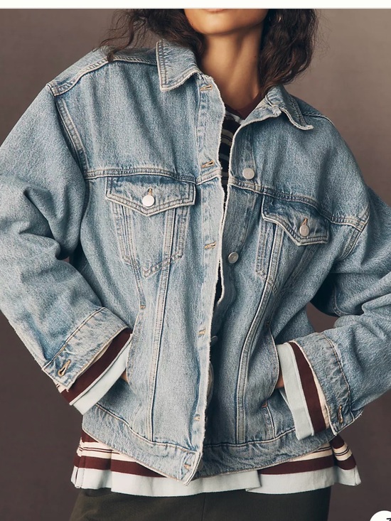 Pilcro Jackets & Blazers - Anthropologie Pilcro Boyfriend Denim Jacket